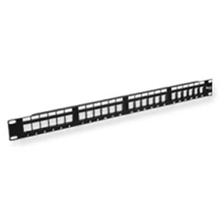 Icc Patchpanel Blank Hd 24Port 1Rms - Black ICC-IC107BP241